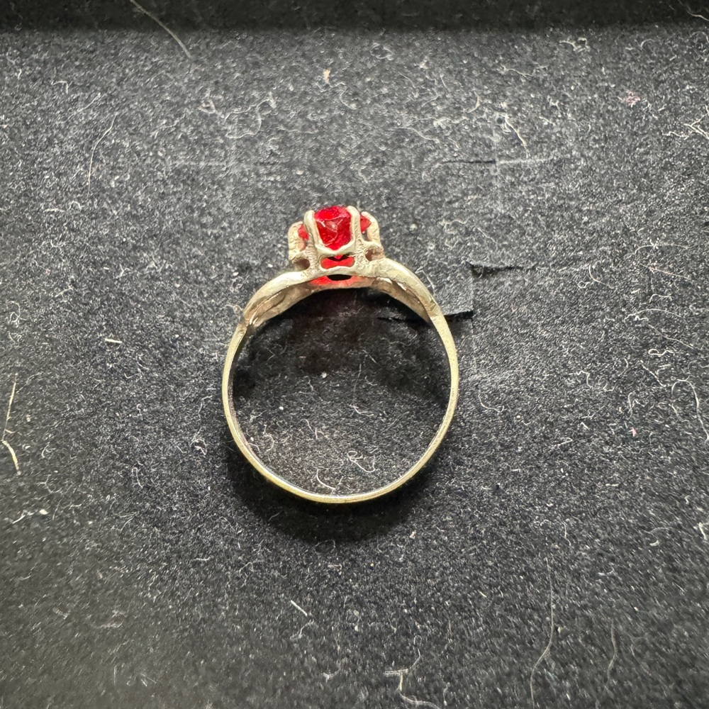 Sterling Silver Ruby Ring - image 2